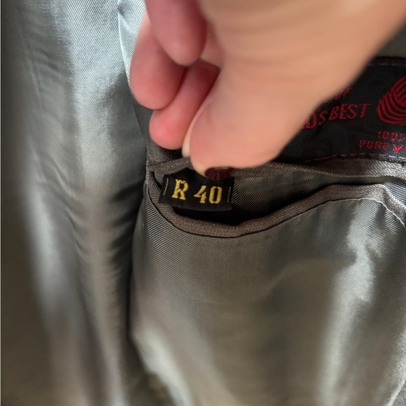 Jean-Paul Germain Mens Suit Jack Blazer Size 40R Gray Color 100% Pure Wool - Picture 13 of 16